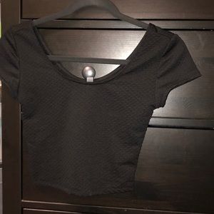 Black Crop top.